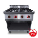 PB" Tűzhely ipari gázüzemű 4 égős őrlánggal 700Sr