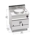 Főzőüst elektromos 50 liter 700sr - Image 2