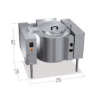 Főzőüst gázüzemű billenő 100 liter 900sr - Image 3