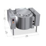 Főzőüst gázüzemű billenő 200 liter 900sr - Image 2