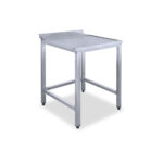 Kifutó asztal, átfutó rendszerű kalapos mosogató géphez, balról- jobbra 60x80x85 cm - Image 2