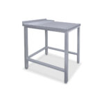 Kifutó asztal, átfutó kalapos rendszerű mosogató géphez, jobbról balra 60x80x85 cm