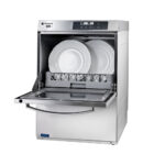 Tányérmosogató gép 50x50 mosószer adagolóval és ürítő szivattyúval ipari kivitel Sistema Project JET500PLUS-DPS