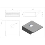 Elszívóernyő 4 és 4+4 professional ipari pizzakemencéhez 955x1074x300 mm - Image 3