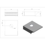 Elszívóernyő Full Samott 4 és 4+4 ipari pizzakemencéhez 995x1160x300 mm - Image 3