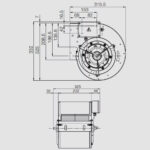 Motor elszívó ernyőbe emelt teljesítményű 200W vendéglátóipari hőálló kivitel - Image 2