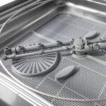 Kalapos "átfutó"ipari mosogatógép mosószer adagolóval és ürítőszivattyúval 8,5 kW Sistema Project T110EPSD - Image 2