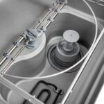 Kalapos "átfutó"ipari mosogatógép mosószer adagolóval ürítőszivattyúval 8,5 kW Sistema Project digitális vezérléssel - Image 2